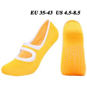 7 Kleur Big Size Vrouwen Yoga Sokken Siliconen Antislip Pilates Sokken Ademend Fitness Ballet Dans Katoen Sport Sokken Slippers