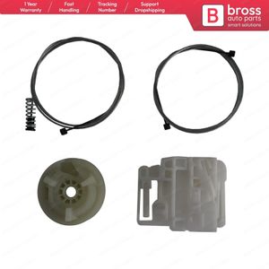 Bross Auto-onderdelen BWR272 Elektrische Ruitbediening Regulator Reparatie Kit Linker Achterdeur Voor Renault Megane MK2 2002 top Winkel