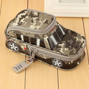 Draagbare Oxford Camouflage Jongen Auto Etui Grote Pouch Stijl Voertuig Bag Pennenhouder School Briefpapier met Cijferslot