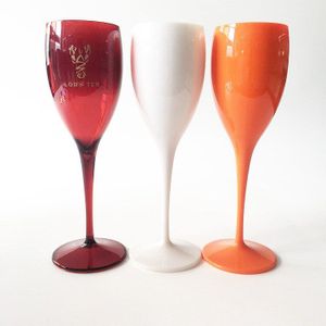 Factory Direct Plastic Rode Wijn Beker Plastic Hoog Champagne Cup Pc Acryl Ps Wijnglazen