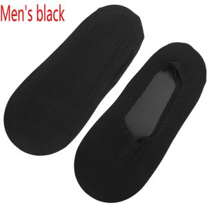 1 Paar Mannen Boot Sokken Zomer Dunne Mesh Katoenen Japanse Ondiepe Mond Sokken Mannen Non-Slip Siliconen naadloze Onzichtbare Sokken