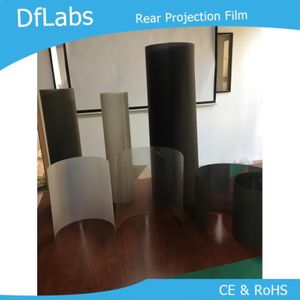 DfLabs zwart/donkergrijs kleur achter zelfklevende projectiescherm film A4 size sample