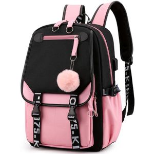 Bpzmd Kids School Rugzak Voor Meisjes Koreaanse Stijl Zwart Roze Leuke Rugzak Schooltas Kawaii Rugzakken Voor Tienermeisjes