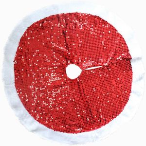 Kerstboom Rokken Grote Diameter 100cm Rood Sequin Kerst Decoratie Kerstboom Supply