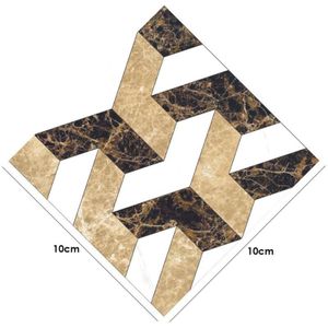 10Pcs Vloertegel Diagonaal Muursticker Vintage Patroon Keuken Poster Slijtvaste Art Muurschilderingen Decoratieve Accessoires