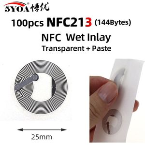 100 Stks/partij Nfc Etiket Tag Sticker 13.56Mhz ISO14443A Ntag 213 Stickers Universele Etiket Ntag213 Rfid Voor Alle Nfc Enabled telefoons