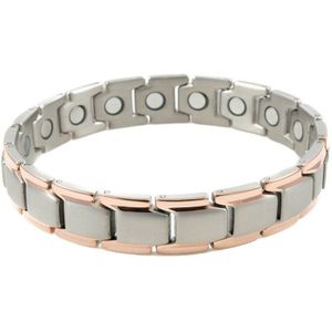 Mannen Titanium Stalen Armband Rose Goud Zwart Magnetische Armband Energie Armbanden Voor Mannen Lxh