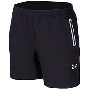 Jongen kids elastische GYM Workout Running Shorts Training Voetbal Tennis Effen sport Bodybuilding Shorts Met Zip Zakken reflecterende