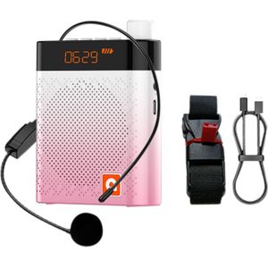 Voice Versterker Wireless Krachtige Dual-Speaker Microfoon Headset Clear Luidsprekers Voor Leraren Gids Klaslokaal Vergadering