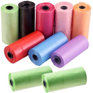 10 Rolls/Pack 200Pcs Draagbare Baby Luier Afval Tas Kinderwagens Wegwerp Vuilniszakken