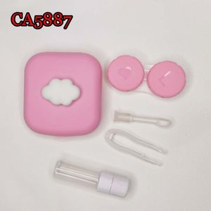 Pocket Contactlenzen Case Met Spiegel Kleine Cloud Doos Handig Kits Container Voor Outdoor CA5887