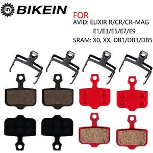 Bikein Mtb Fiets Schijfremblokken Voor Avid Elixir R/Cr/CR-MAG/E1/3/5/7/9 Sram X0 Xx DB1/3/5 Mountainbike Remmen Pads 4 Pairs