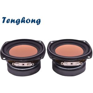 Tenghong 2 stuks 3 Inch Draagbare Audio Speaker 4Ohm 20 W Volledige Range Luidsprekers Multimedia Desktop Audio Luidspreker Home Theater DIY