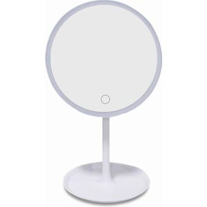 Fodable Led Verlichting Make Spiegel Dimbare Make-Up Spiegel Vergroting Verlichting 360 ° Cosmetische Spiegel Met Nachtlampje