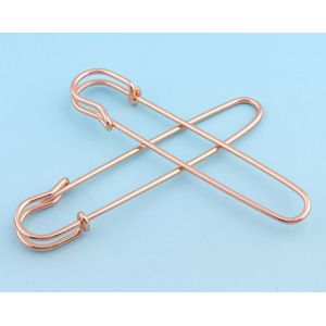 5 Pcs Rose Goud Veiligheid Pin Wasserij Pinnen Kilt Pins Broche Pin Terug Jumb Metalen Pinnen Voor Kledingstuk Sjaal Pinnen diy Naaien Accessoire