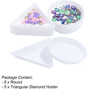 1 Set Nail Rhinestone Picker Lijm Boren Modder Nail Sieraden Opslag Plaat Lijm Diamant Plakken Sticker Nail Art Tool LA992