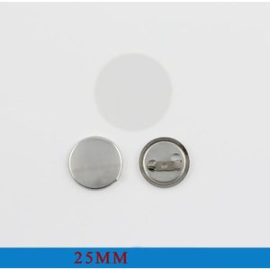 100 set/pak 25MM Metalen Badge Maken Materialen DIY Ambachten Button Levert Studenten/Koffiebar Ober Naam Badge onderdelen