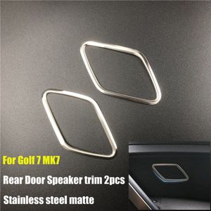 Auto-Styling Rvs Trim Bovenste Speaker Decoratie Frame Voor Volkswagen Golf 7 Mk 7 Accessoires