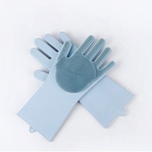 Silicagel Vaatwas Handschoenen Keuken Huishouden Thermische Isolatie Verdikking Anti-Skid Clean Magic Handschoenen Populaire Aanbeveling E