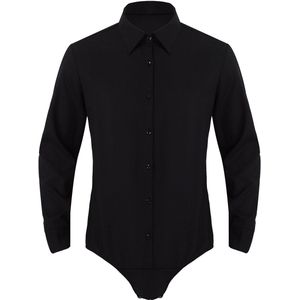 Iiniim Mens Adult Turn-Down Kraag Hemd-Body Kostuums Button Down Comfortabele Casual Bodysuit Shirt Tops Voor Avond partijen
