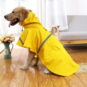 Waterdichte Hond Kleding Lichtgewicht Regen Jas Poncho Met Reflecterende Strip Regenjas Voor Honden Grote Size Sneeuw Defensie
