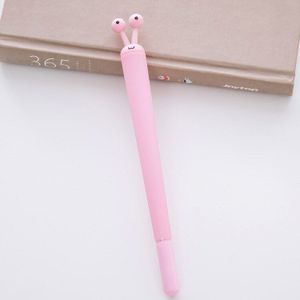 Creatieve 10 STKS Grappige Slak Lange Eye 0.38 Mm Zwart Refill Marker Pen/Gel Pen Kawaii Pen Kids School Office Supply