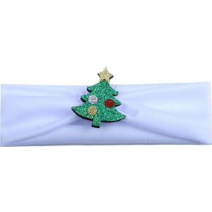 Glitter Kerstboom Kerstman Hoofdbanden Katoen Elastische Haarband Mode Hoofdband Voor Baby Meisjes Hoofdtooi Haar Accessoires
