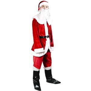 Volwassenen Kerst Kerstman Kostuum Cosplay Gratis Grootte Kostuum Pak Voor Volwassen Kerstman Kleding Chrstmas Party Props Kostuum