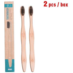 Y-Kelin Bamboe Tandenborstel Eco Vriendelijke Herbruikbare Houten Tandenborstel Zachte Haren Volwassenen Oral Care Composteerbaar En Duurzame