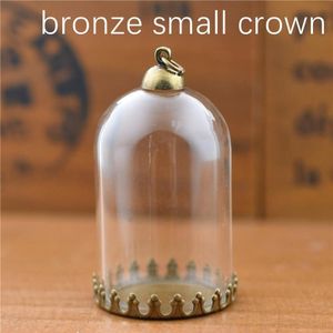 10 set 38*25mm holle buis glazen pot met instelling base kralen cap set glazen flesjes hanger glas fles sieraden bevindingen