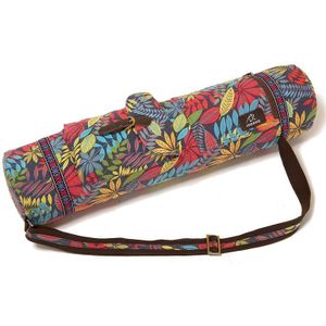 Yoga Mat Bag Carrier Waterdichte Casual Gym Mat Case Pilates Fitness Oefening Pad Carry Band Trekkoord Tassen Print