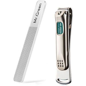 Mr. Groen Nagelknipper Rvs Nail Cutter Clippers Nagelvijl Set Manicure Beauty Pedicure Vinger Teen Schaar