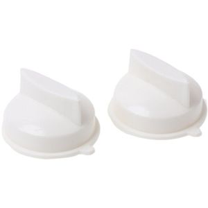 2Pcs Magnetron Draaiknop Timer Plastic Schakelaar Voor Media Universele