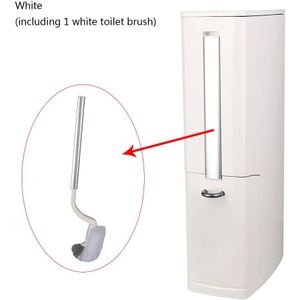 Smalle Plastic Vuilnisbakken Set Met Toiletborstel Badkamer Afvalbak Vuilnisbak Vuilnis Emmer Dispenser Indoor Gereedschap