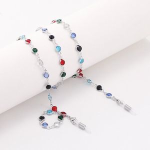 Teamer Kleurrijke Crystal Bead Lenzenvloeistof Houder Bril Ketting Vrouwen Eye Accessoires Brillen Bandjes Koord Zonnebril String