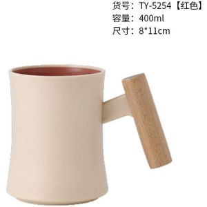 Houten Handvat Wassen Cup Creatieve Persoonlijkheid Milieuvriendelijke Plastic Mondwater Kopjes Huishoudelijke Verdikte Fall-Slip Borstelen Cup