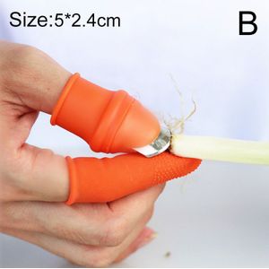 1 Set Siliconen Vinger Beschermer Met Mes Voor Fruit Groente Duim Mes Vinger Guard Keuken Gadgets Keuken Accessoires