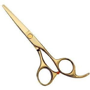 1 pcs Golden titanium 6 inch Kappers Schaar Cutters nagelschaar set voor styling gereedschap Salon Salon Gereedschap