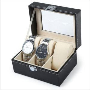 3/5/6 Grids Horloge Doos Pu Lederen Horloge Case Houder Organizer Met Gesp Voor Quartz Horloges Sieraden Dozen Display beste Cadeau