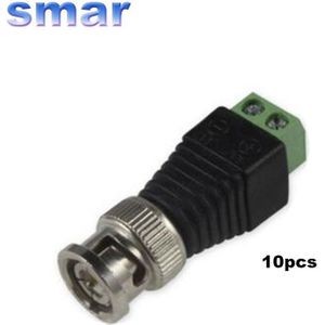 Groene BNC Adapter, BNC Male naar 2 twisted-pair Compressie Connector