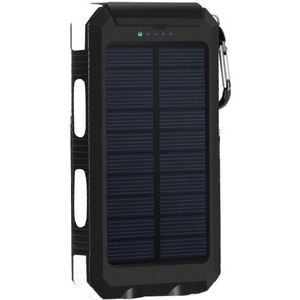 GGX ENERGIE 8000mah Portable Solar Battery Charger voor Telefoon Outdoor Camping Kompas + Stof/Water Proof + LED licht + 2xUSB Uitgang