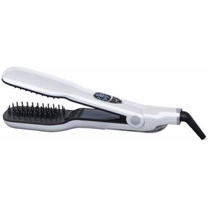 Newhair Stijltang Met Stoom Salon Professionele Nano Titanium Keramische Stoom Flat Iron Met Verwijderbare Kam Digitale Lcd 5 Niveau