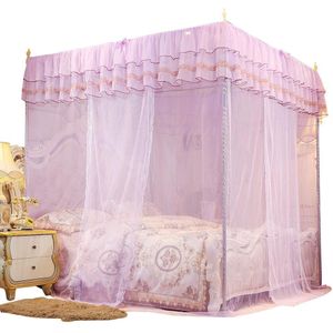 Luxe Prinses 4 Hoeken Post Bed Luifel Klamboe Slaapkamer Klamboe Bed Gordijn Canopy Netting Mosquito