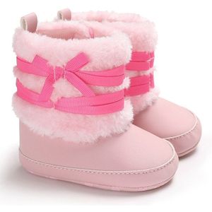 Winter Faux Fur Baby Schoenen Meisjes Jongens Warm Anti-Slip Casual Warm Sneakers Peuter Zachte Zolen Wandelschoenen