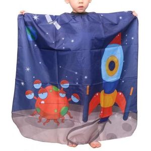 Cartoon Kind Kapsel Schort Non-Sticky Nylon Waterdicht Haircut Kids Doek Voor Thuisgebruik
