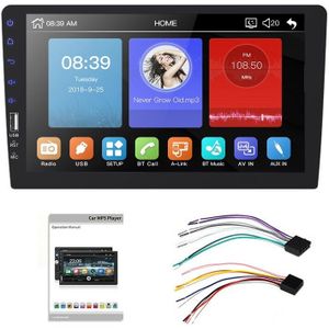 9Inch 1Din Auto MP5 Speler Druk Screen Fm Radio Bluetooth Usb Aux Spiegel Link