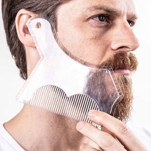 Baard Shaping & Styling Tool Scheren Kam Voor Perfecte Lijn Up Rand Controle Mannen Baard Kam Haar Trim Templates shaper 1 Pcs