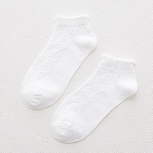 Effen Kleur Wit Zwart Beige Korte Sokken Voor Vrouwen Meisjes Lolita Kawaii Leuke Enkelsokken Harajuku Zomer Mesh Dunne Stroken sokken