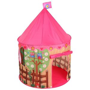 Spelen Tent Speelgoed Kid Roze Speelhuis Ball Pit Pool Outdoor Indoor Fun Speelgoed Kasteel Villa Opvouwbare Play Tenten Speelgoed voor Kids Kinderen