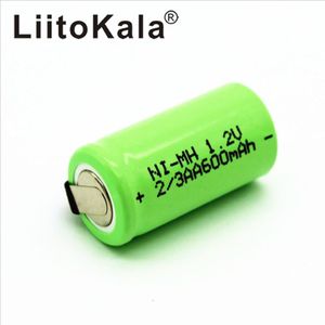 Liitokala 2/3 Aa Oplaadbare Batterij 600 Mah Ni-Cd Nicd 1.2V Batterij Batterijen Blauw-De Meer, de Goedkopere-
